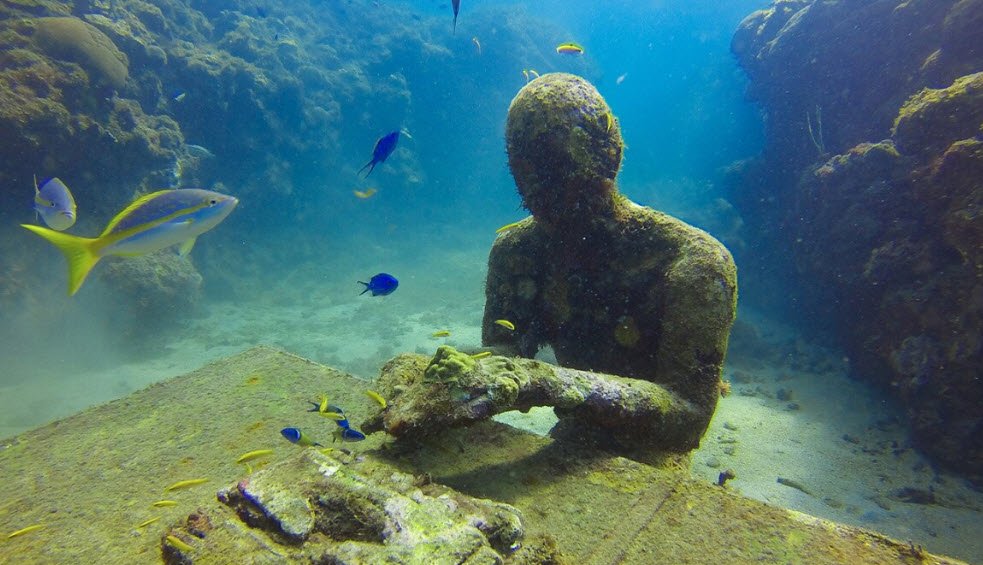 Underwater Sculpture Park, Molinière Bay, near St. George’s, Grenada